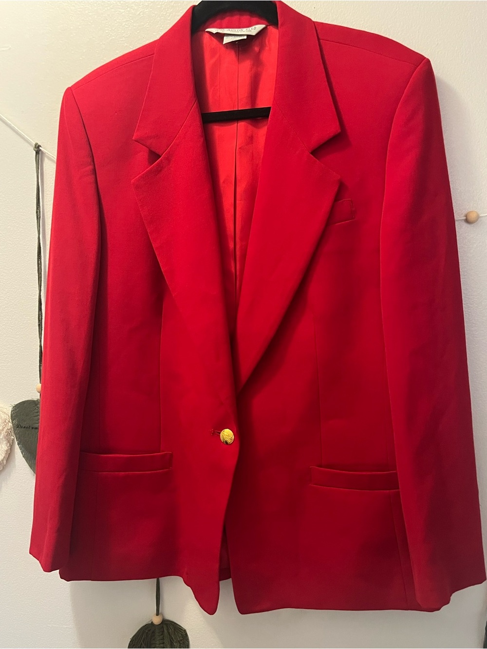 Austin Reed Bold Red Single-Button Blazer
